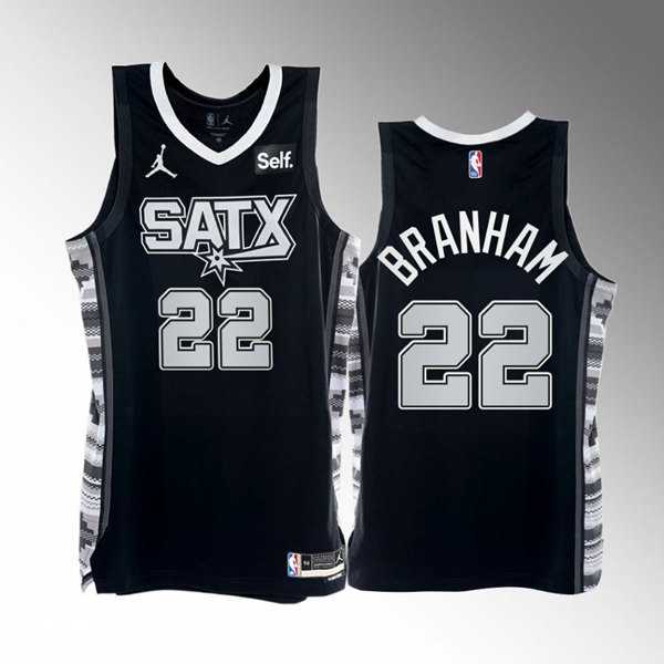 San Antonio Spurs #22 Malaki Branham 2022-23 Black Stitched Jersey Dzhi,We sell and wholesale San Antonio Spurs #22 Malaki Branham 2022-23 Black Stitched Jersey Dzhi on line form chian!